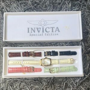 Invicta Special Edition Watch and watch Bands in Multicolor NWT